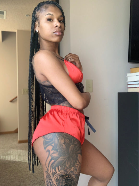 Silky Lace Two-Piece Set