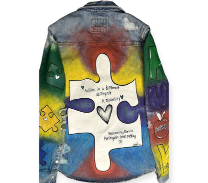 Autism Awareness Jean Jacket