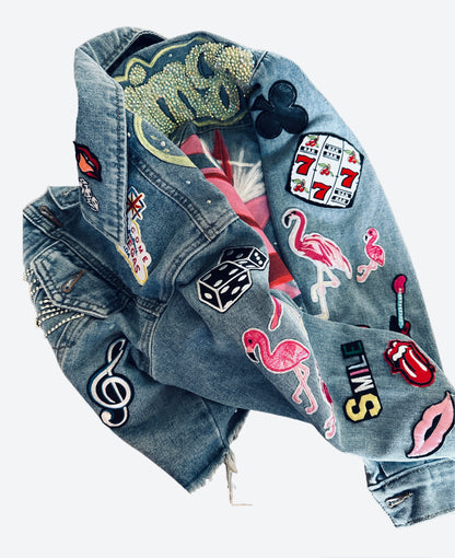 Ms.Flamingo Jean Jacket