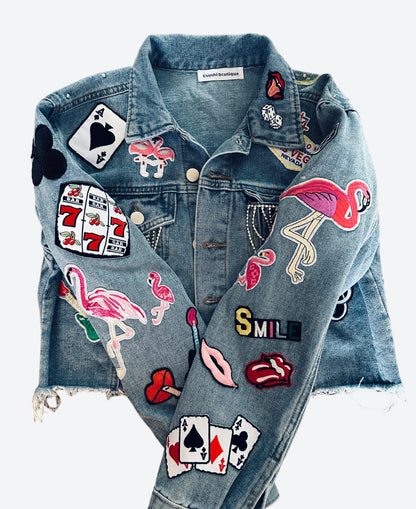 Ms.Flamingo Jean Jacket