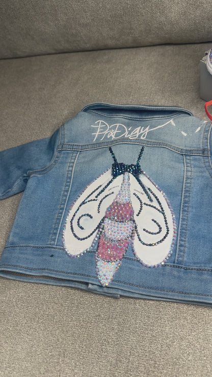 Little Bumblebee Jean Jacket